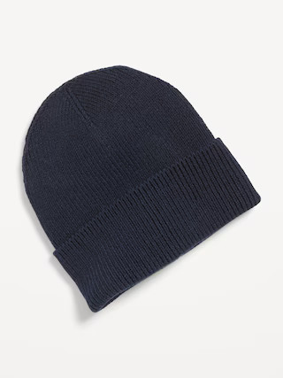 Wide-Cuff Ribbed Beanie for Men | Old Navy (US)