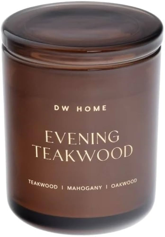 DW Home Evening Teakwood Scented Candle for Home, 9 oz Single Wick Jar Candle, Up to 33H Burn Tim... | Amazon (US)