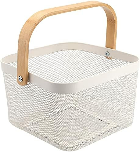 Metal Mesh Steel Storage Organizer Basket, Multi-Function Wire Hanging Kitchen Baskets Fruit Bask... | Amazon (CA)