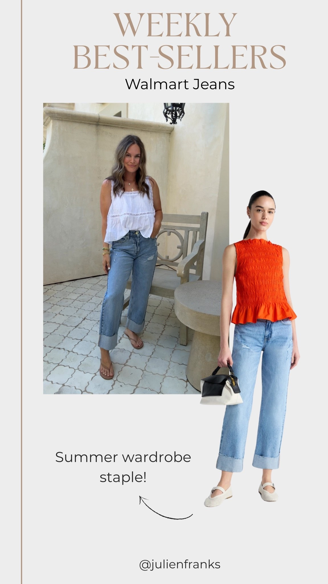 I’ve been so obsessed with these Walmart Jeans! They’re the perfect staple in your closet for any occasion! I also have them in white (linked)

#LTKdayinmylife #LTKootd #LTKmomlife