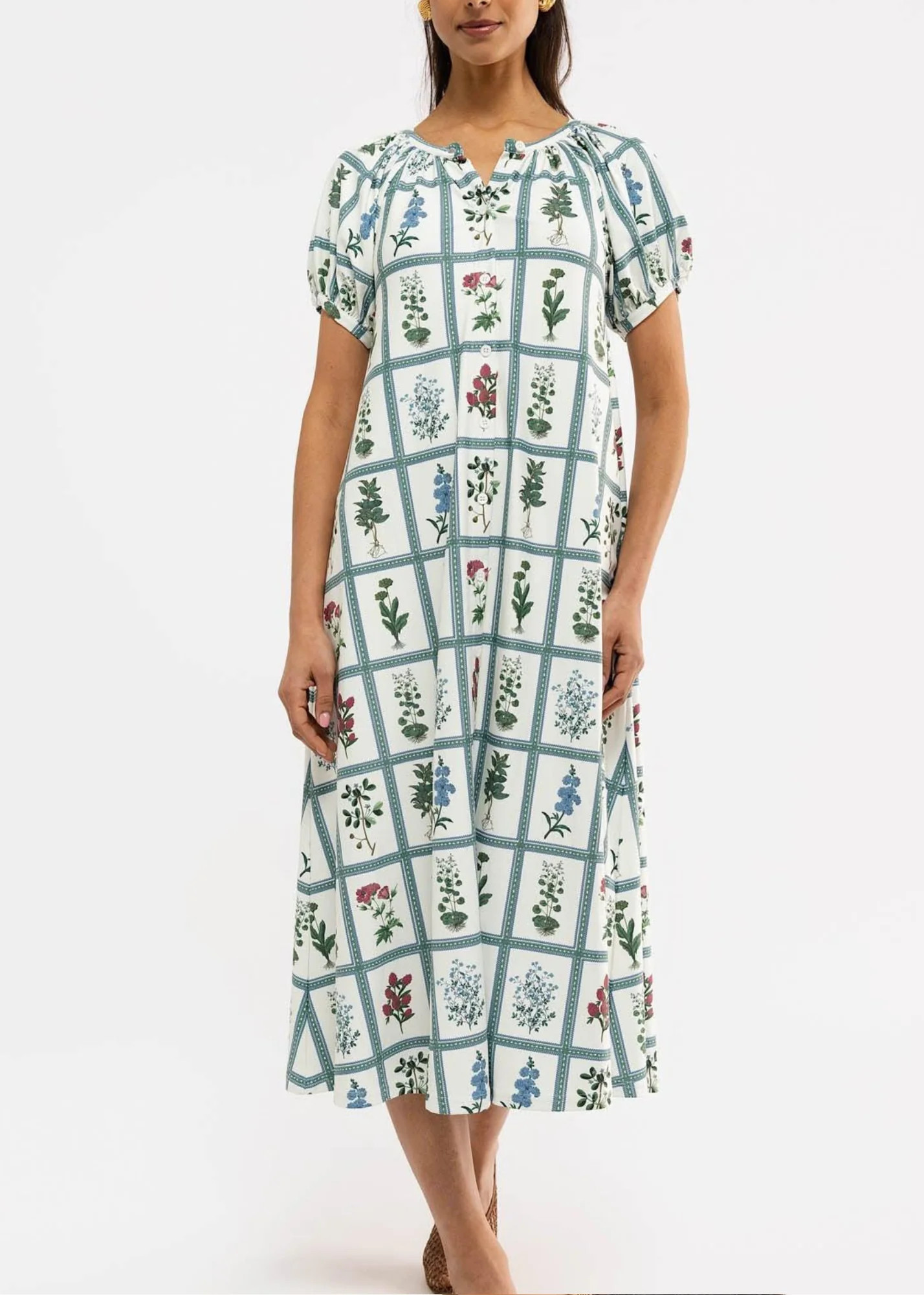 Grenadine Dress in Gardeners Window | Poppy and Pink