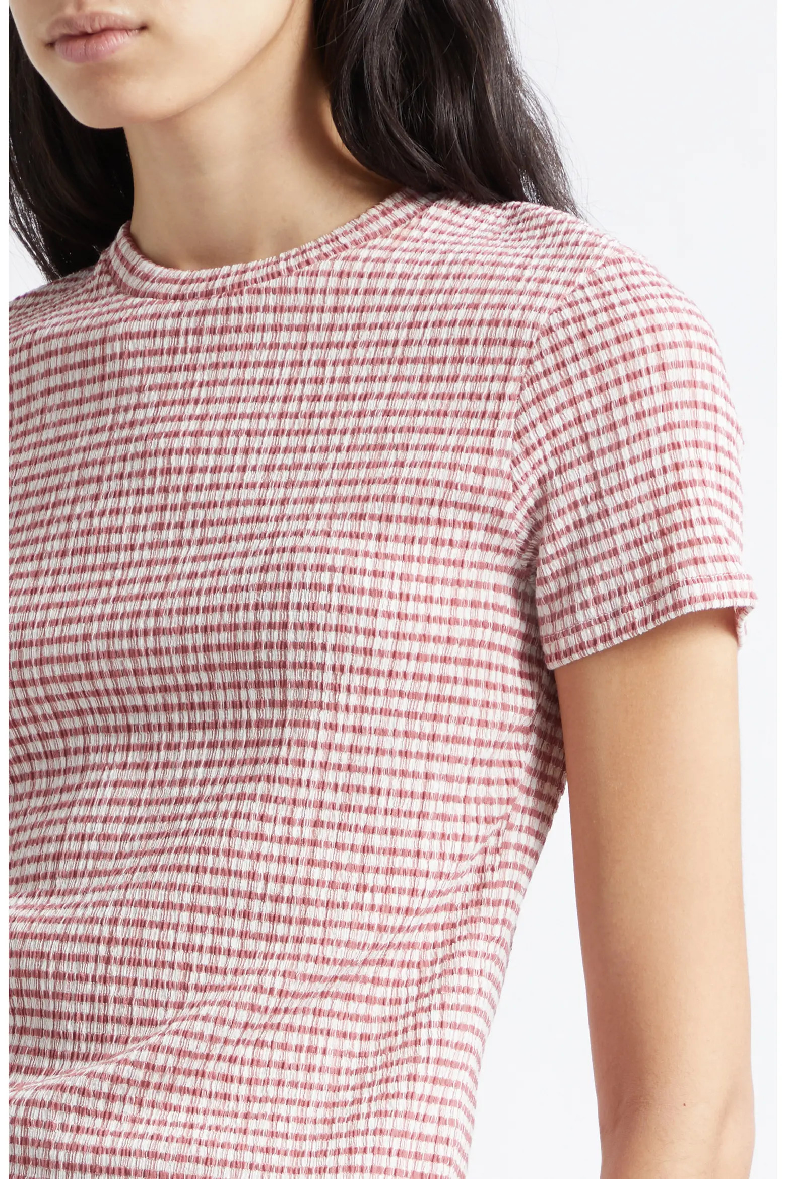 Smocked Gingham T-Shirt (Women) | Nordstrom | Nordstrom