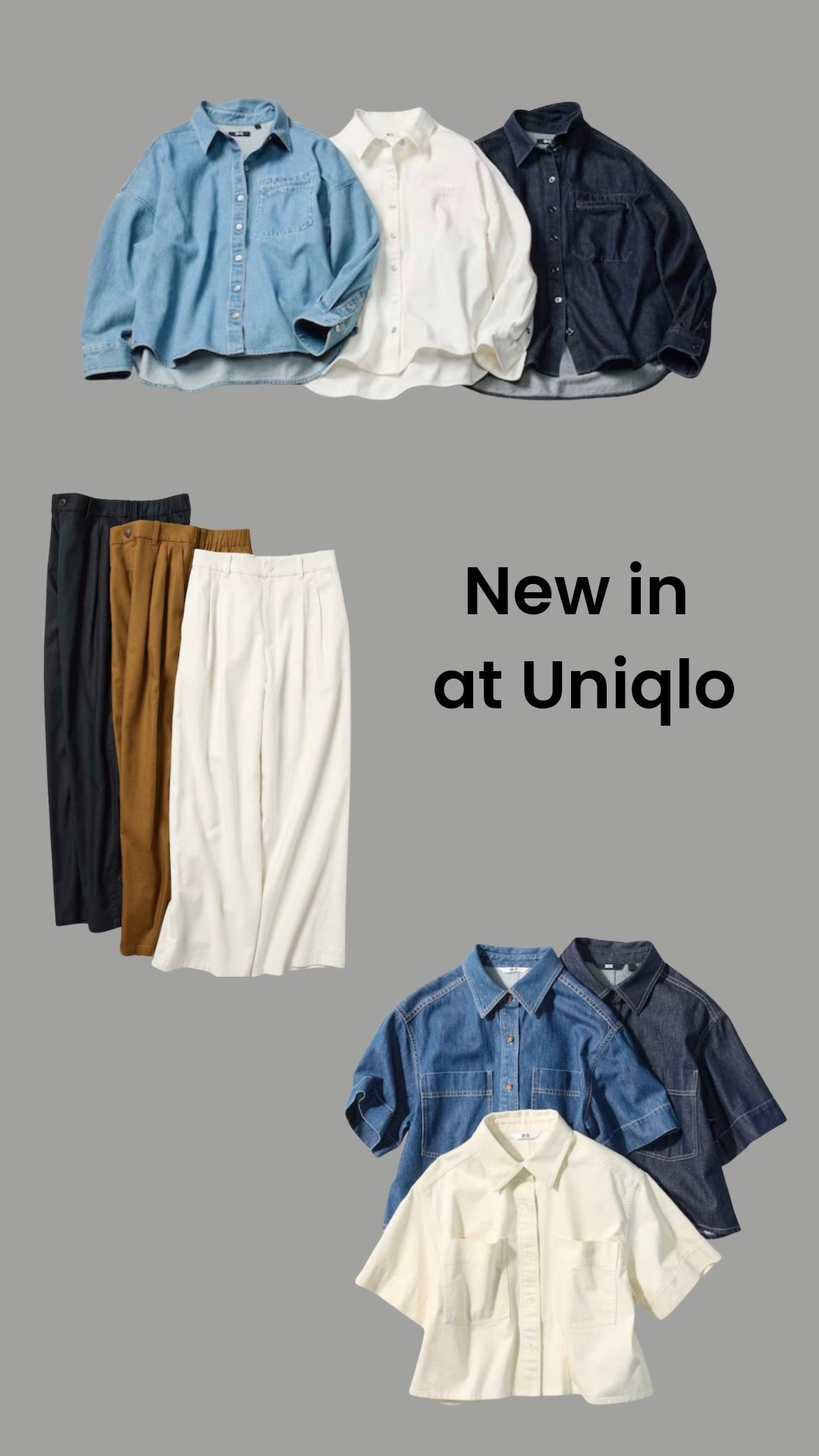 Soft denim in every shade for spring - perfect for pairing with these gorgeous linen trousers. 