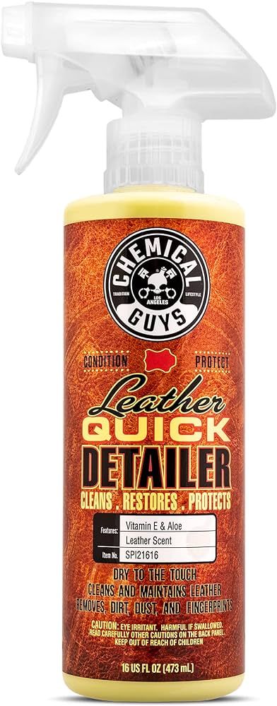 Chemical Guys SPI21616 Leather Quick Detailer for Car Interiors, Furniture, Apparel, Shoes, Sneak... | Amazon (US)