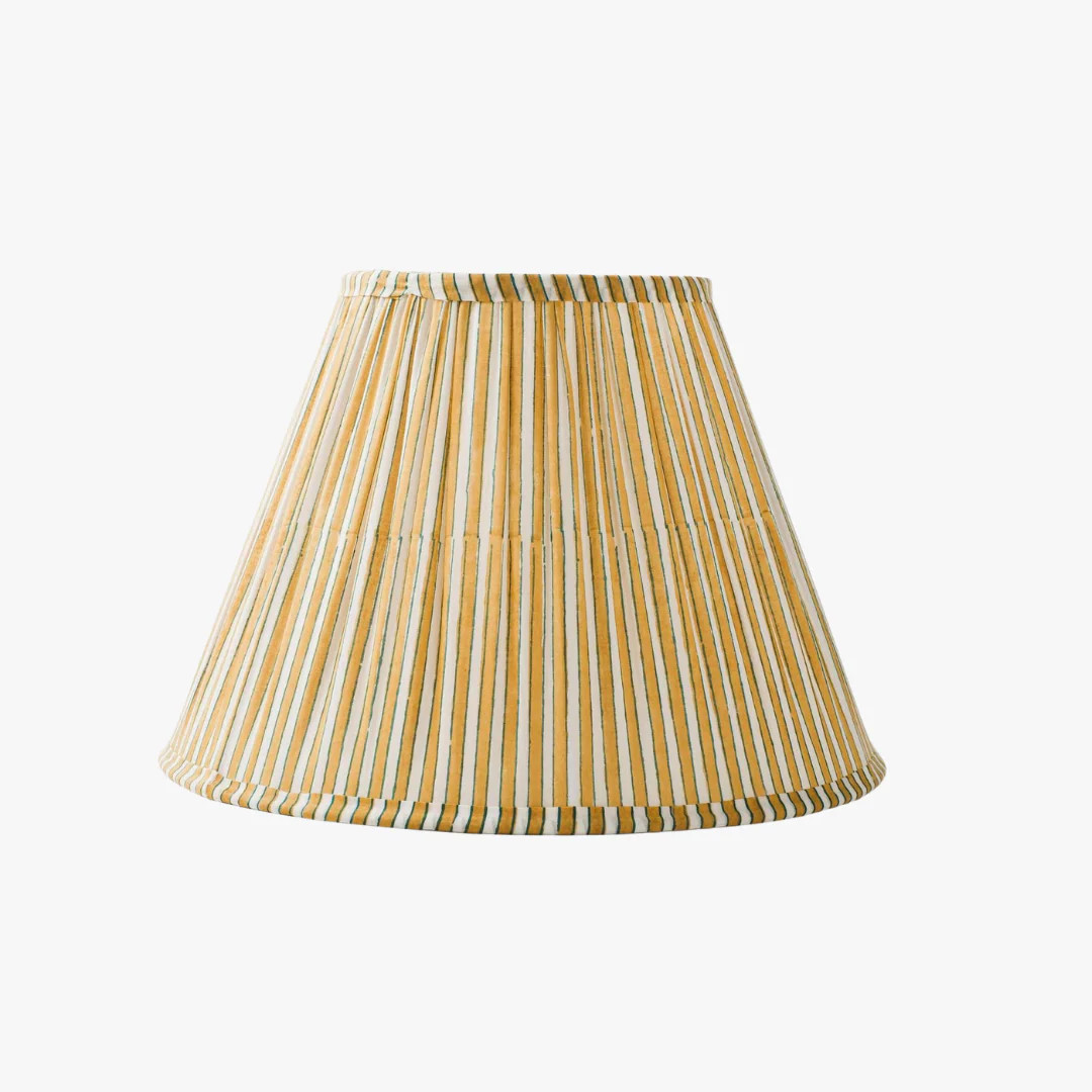 Marigold Stripe Gathered Lamp Shade | Dear Keaton