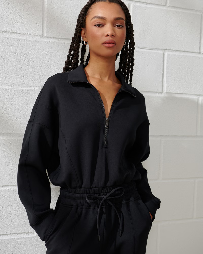 YPB neoKNIT Long-Sleeve Jumpsuit | Abercrombie & Fitch (US)