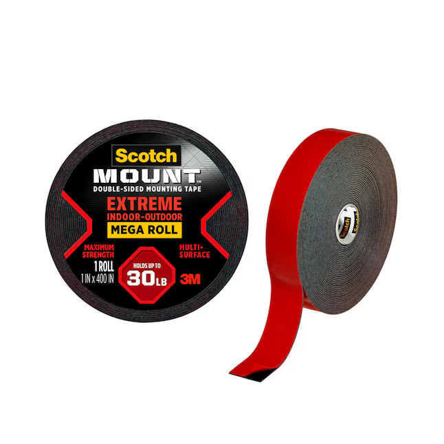 Scotch-Mount Extreme Double-Sided Mounting Tapes 1.0-in x 33.33 Feet Double-Sided Tape | Lowe's
