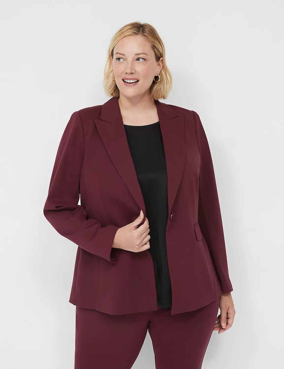 One-Button Ponte Blazer | LaneBryant | Lane Bryant (US)