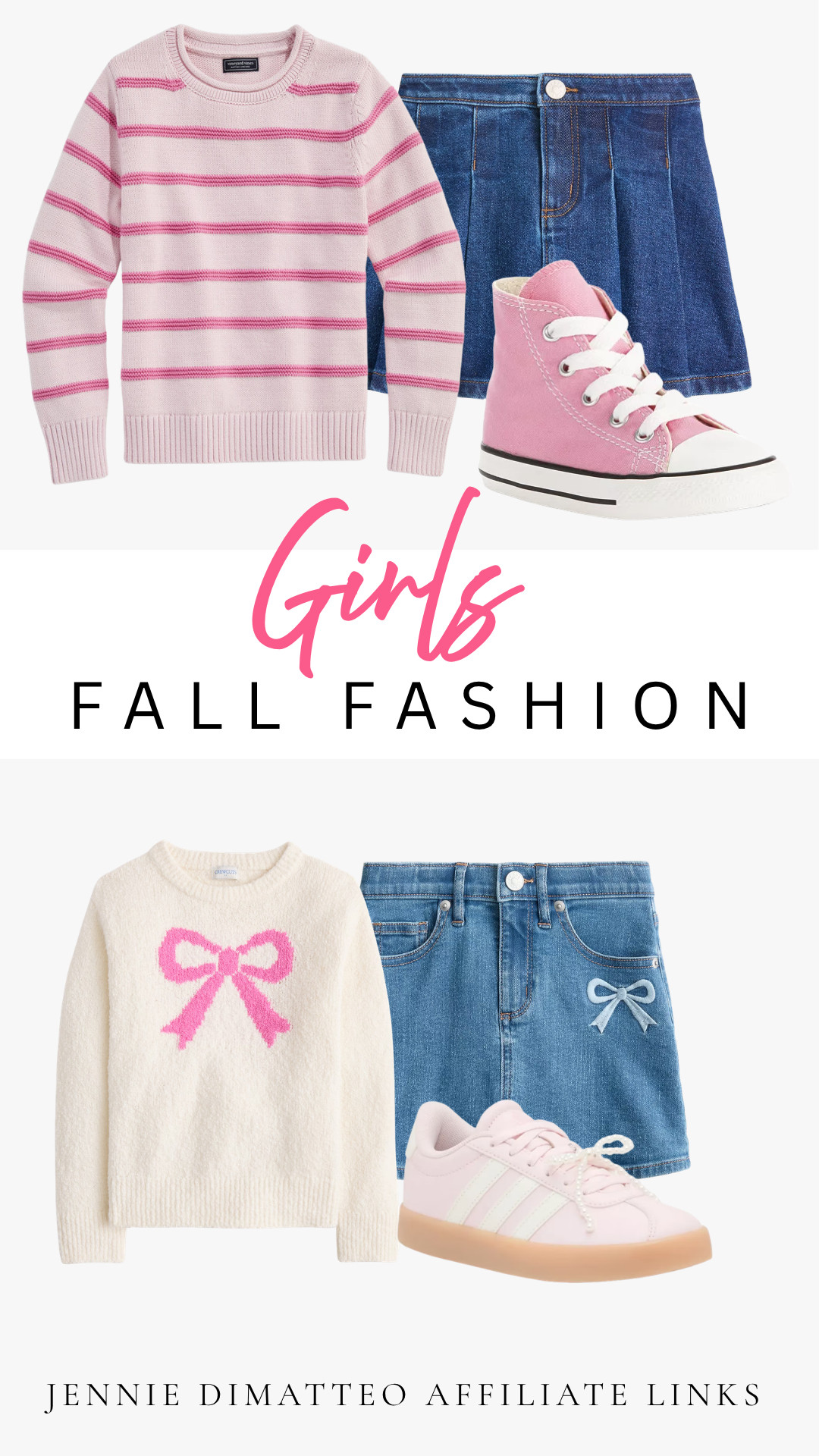 The cutest little fall outfits 🎀🍂 Sweaters, denim & a pop of pink… basically everything I want her wearing this season! 💗

#GirlsFallFashion #GirlsStyle #FallOutfits #KidsFashion #SweaterWeather #PinkStyle #FallFashion #LTKKids 

 #LTKootd #LTKBaby #LTKKids