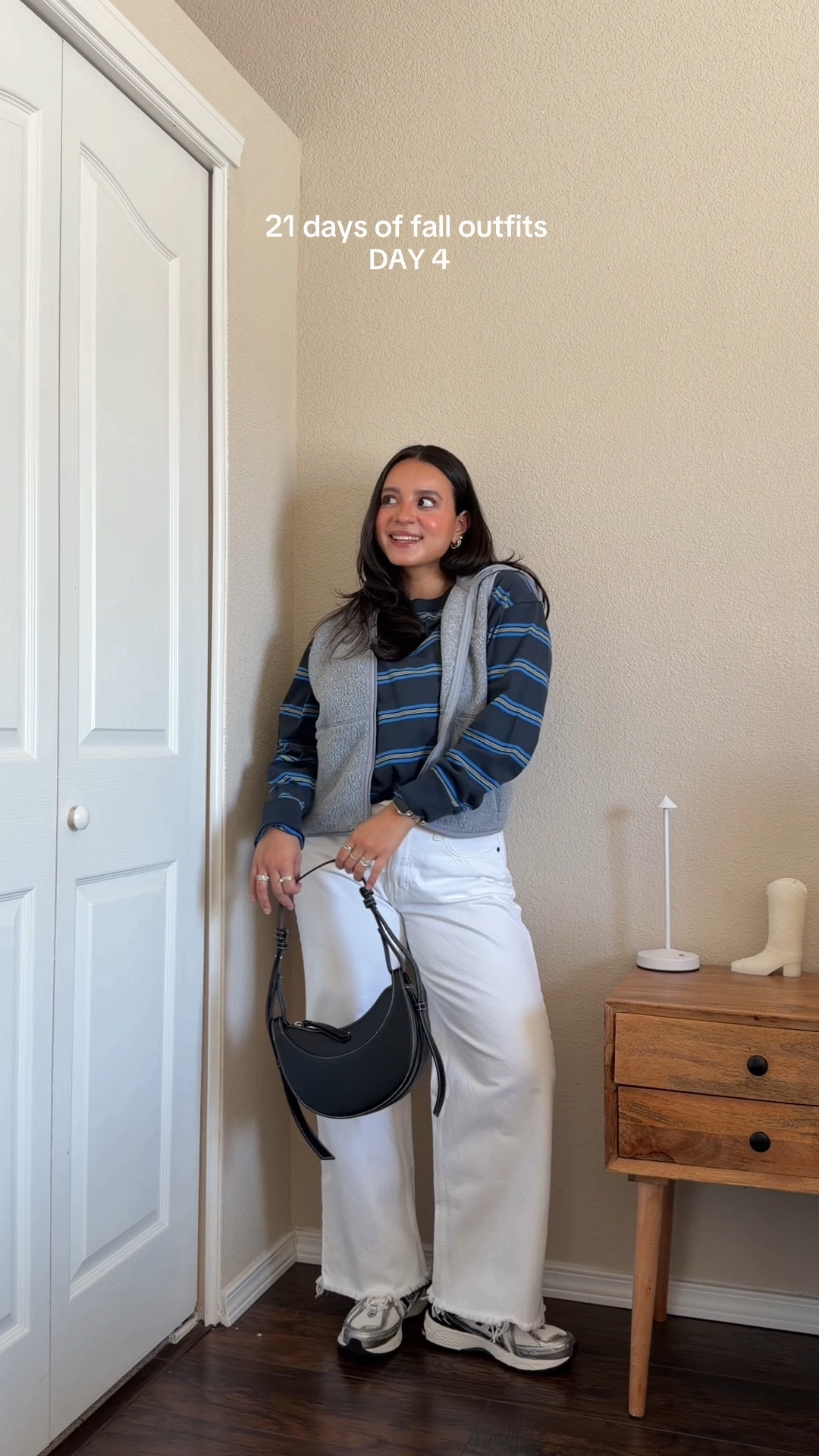 stripes all fall season long🍁🛶🍂 — wearing top in size small + vest in size small (no longer available, linked the newest style) + jeans in size 2/26s in curve love (summer collection, also linked the most recent white jeans in the same style!)

#LTKStyleTip #LTKSeasonal #LTKFallSale