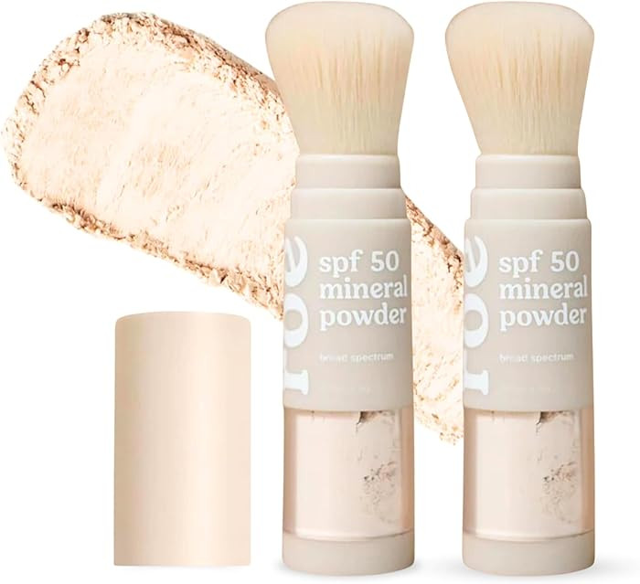 Roe Wellness- SPF 50 Powder Sunscreen Mineral-Based, Non-Toxic Brush-on For Kids, Adults & Babies... | Amazon (US)