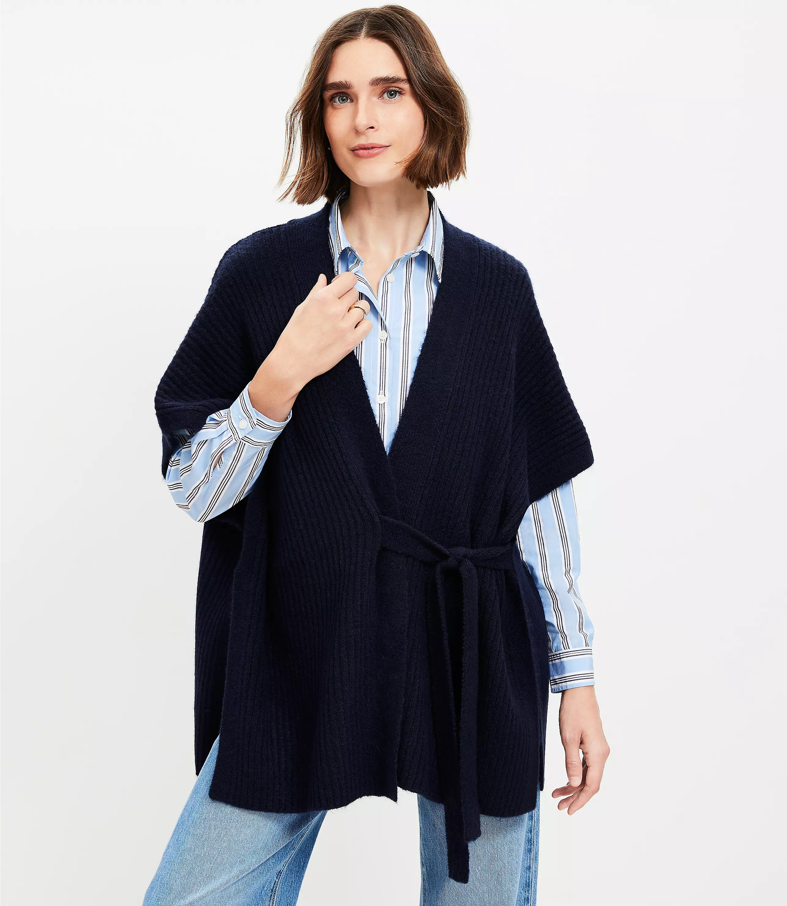 Ribbed Side Tie Wrap | LOFT