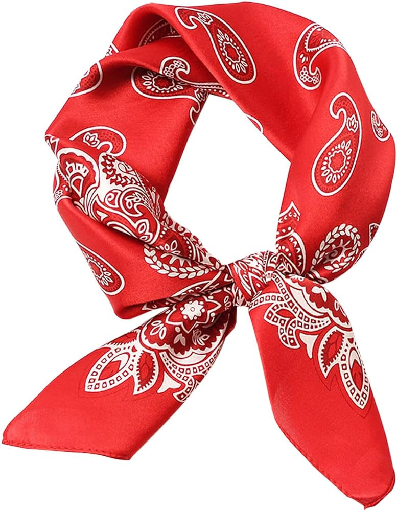 Hioyiwse Satin Bandanas Head Scarf For Women Hair Scarves Accessories Lightweight Fashion Wrap Ne... | Amazon (US)