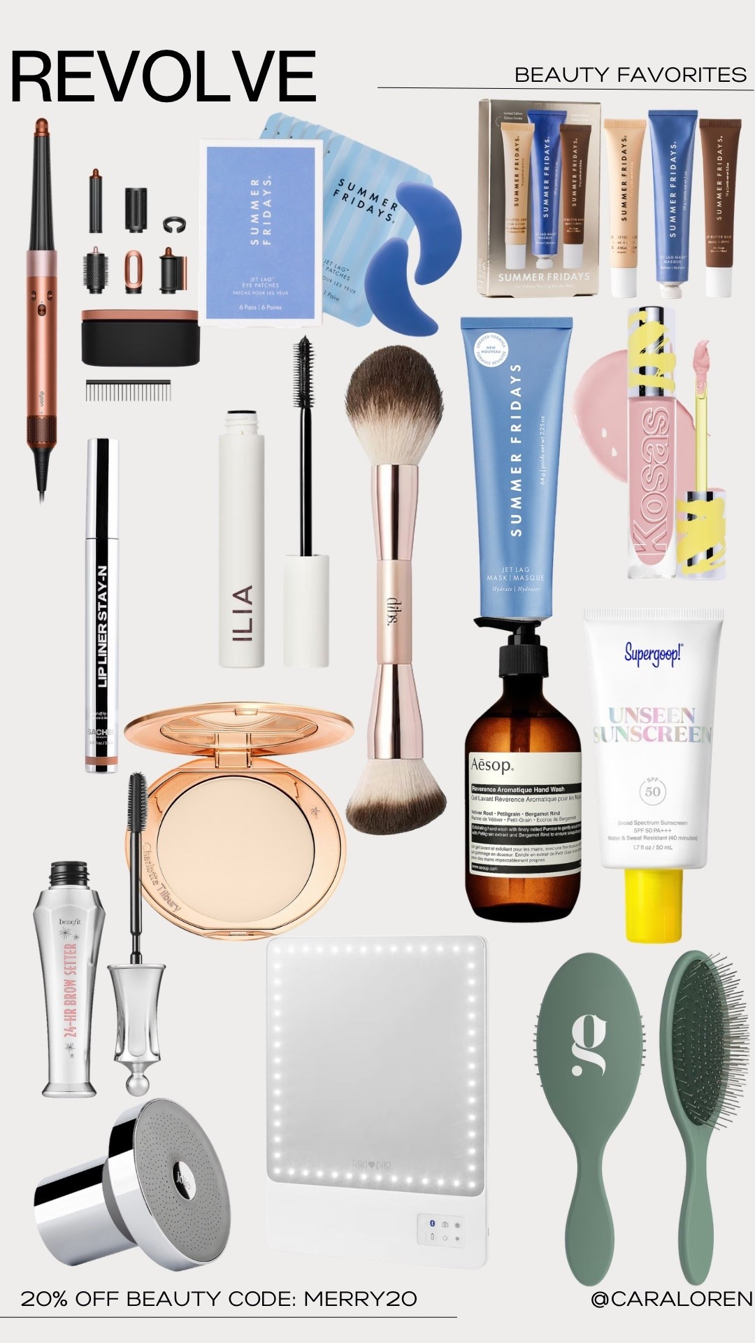 20% off beauty at Revolve with code “MERRY20”!! Here are my picks! The Dyson airwrap is on sale and would be an extra 20% off🙌🏻

#LTKSaleAlert #LTKBeauty