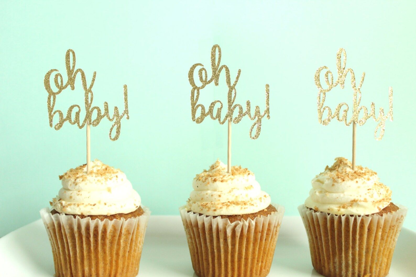 Oh Baby Cupcake Toppers - Baby Shower Cupcake Toppers - Gender Neutral Cupcake Toppers - Gender R... | Etsy (CAD)