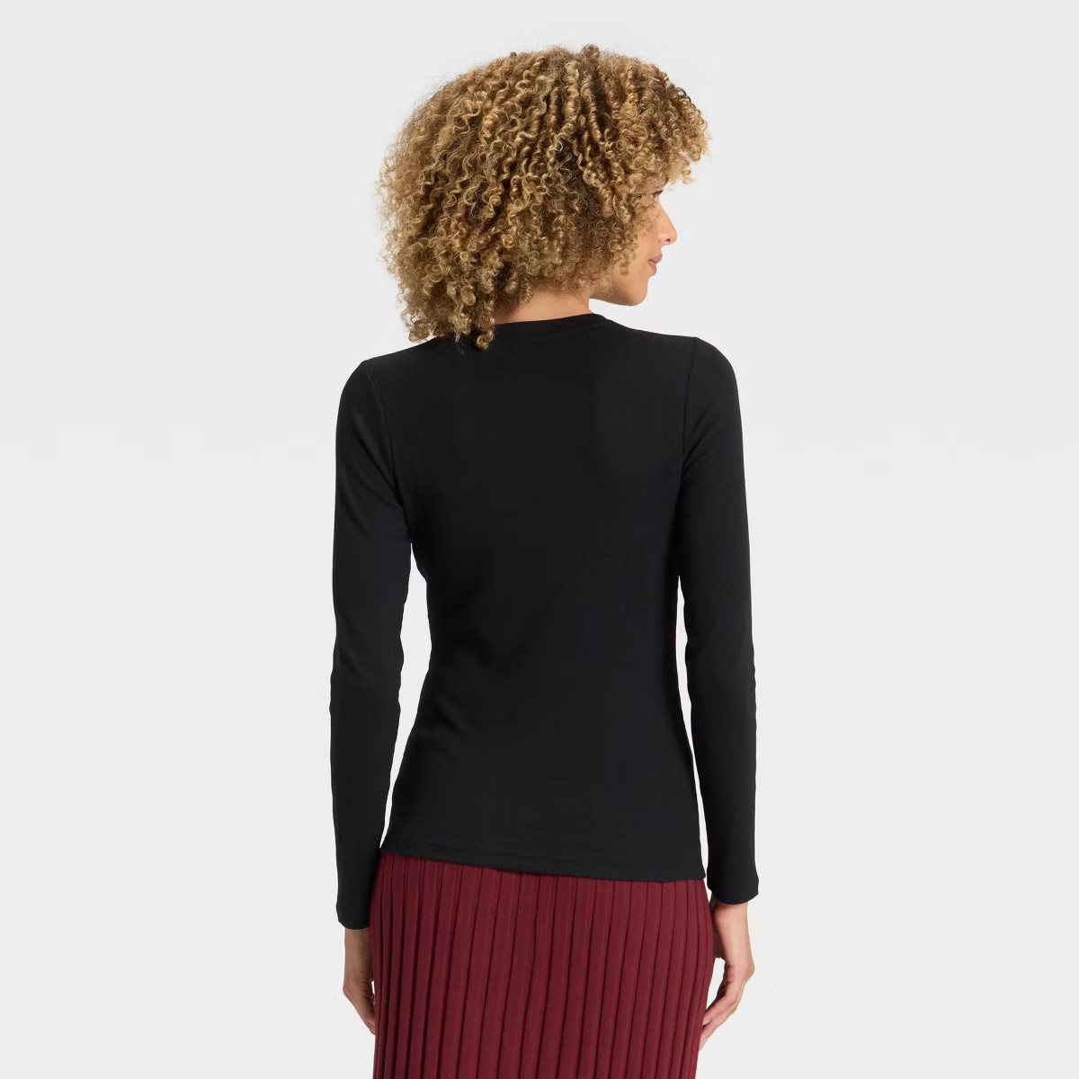 Women's Slim Fit Long Sleeve Top - A New Day™ | Target