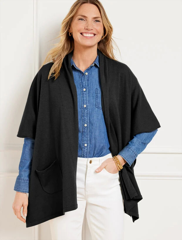 Shawl Collar Ruana | Talbots