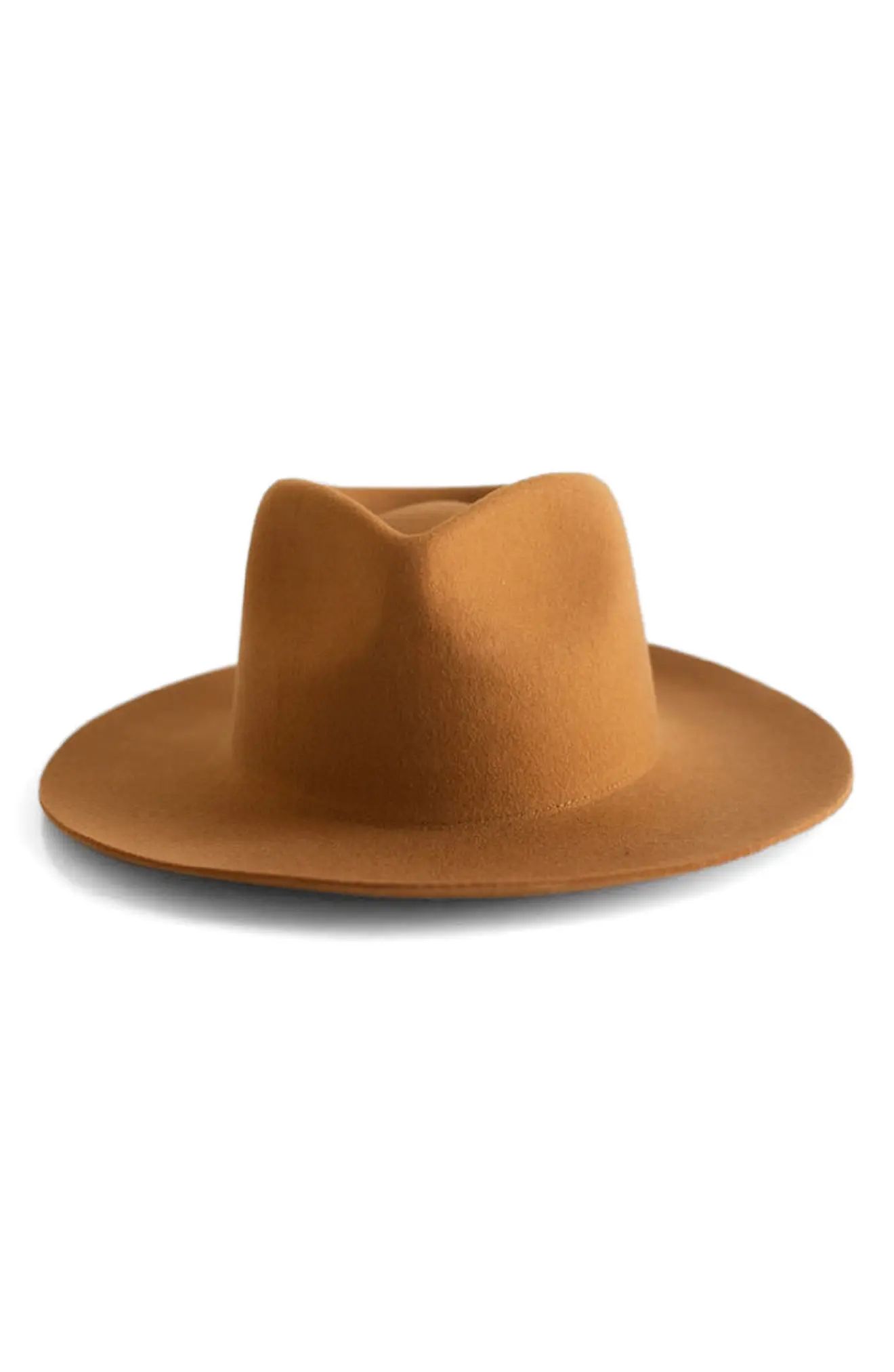 Women's Gigi Pip Wool Teardrop Rancher Hat, Size Small/Medium - Orange | Nordstrom