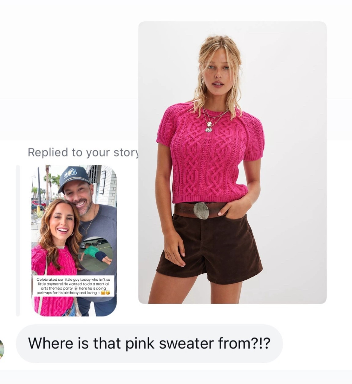 Free People pink sweater in XS. Lace top in XS. Spring outfit. Spring style. Elevated casual. Mom outfit. Valentine’s Day outfit. 24 in petite Mother Jeans. 

#LTKgrwm #LTKValentine #LTKootd