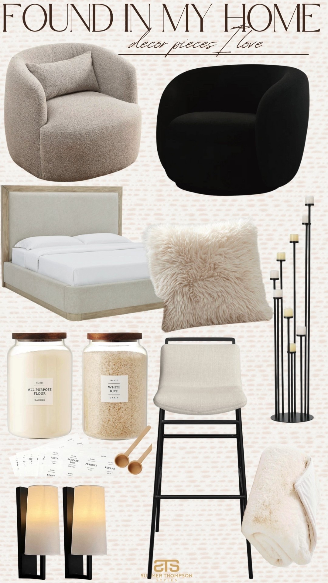 Decor pieces I have in my home and love!

Accent chair. Upholstered bed. Canisters. Bat stools. Trending. Best sellers. Viral. Modern home. Neutral home decor  

#LTKSeasonal #LTKHome #LTKFindsUnder100