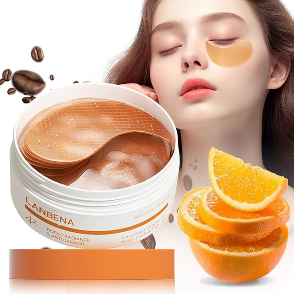 LANBENA Vitamin C Under Eye Patches-60 Pcs-Cooling Eye Masks for Dark Circles, with Caffeine Niac... | Amazon (US)