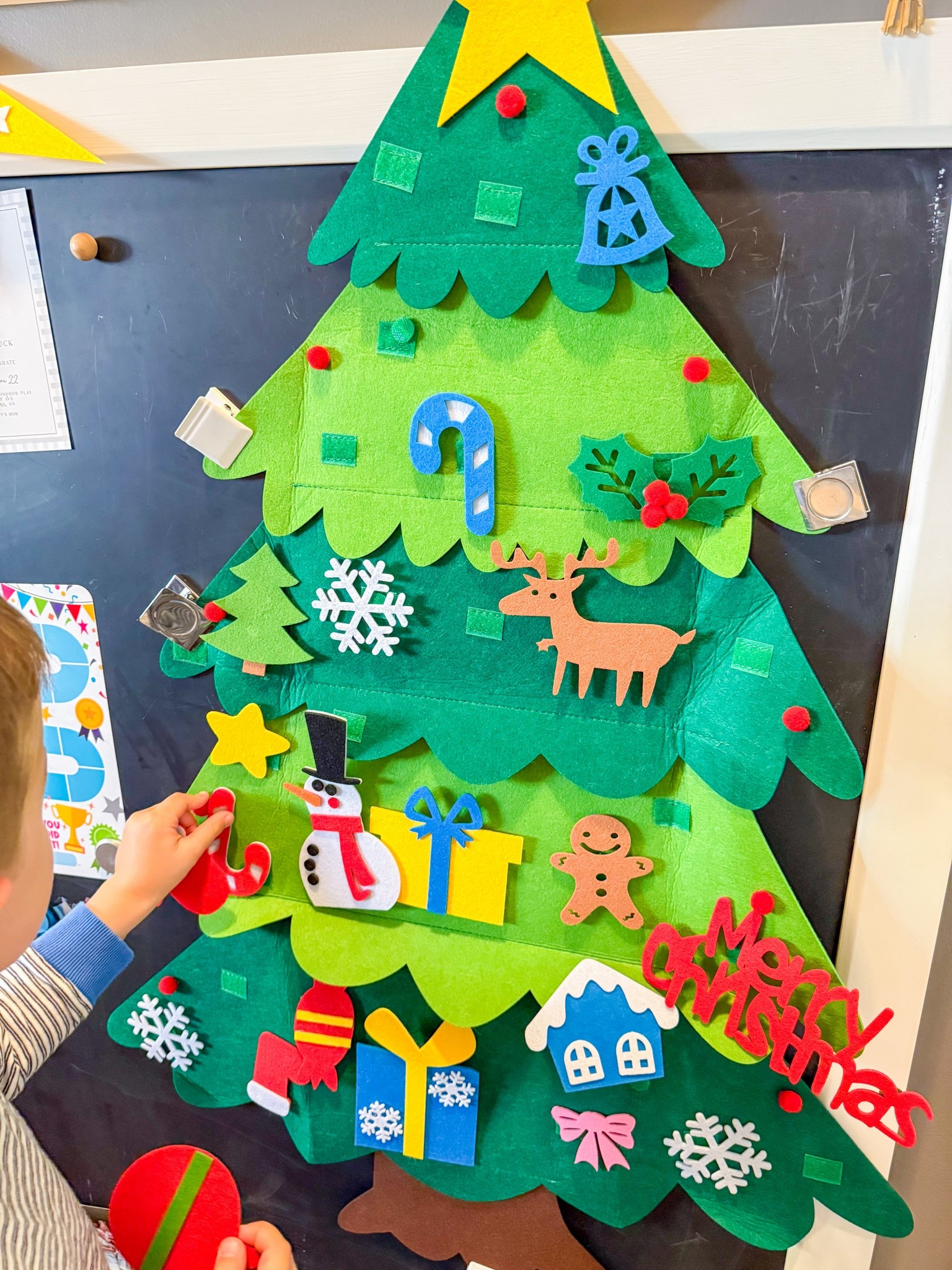 This felt Christmas tree is a fun activity to have up for little hands to play with! 🎄

#LTKKids #LTKHoliday #LTKBaby
