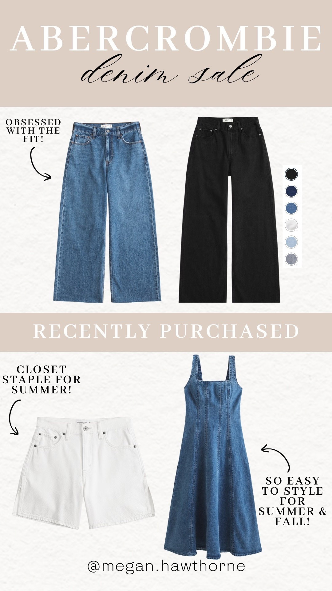 
Last day of the Abercrombie denim sale! 30%-50% off all jeans! Use code: DENIMAF for an extra 15% off! Perfect for back to school and teacher outfits for now and fall transition!

#LTKSaleAlert #LTKStyleTip #LTKSeasonal