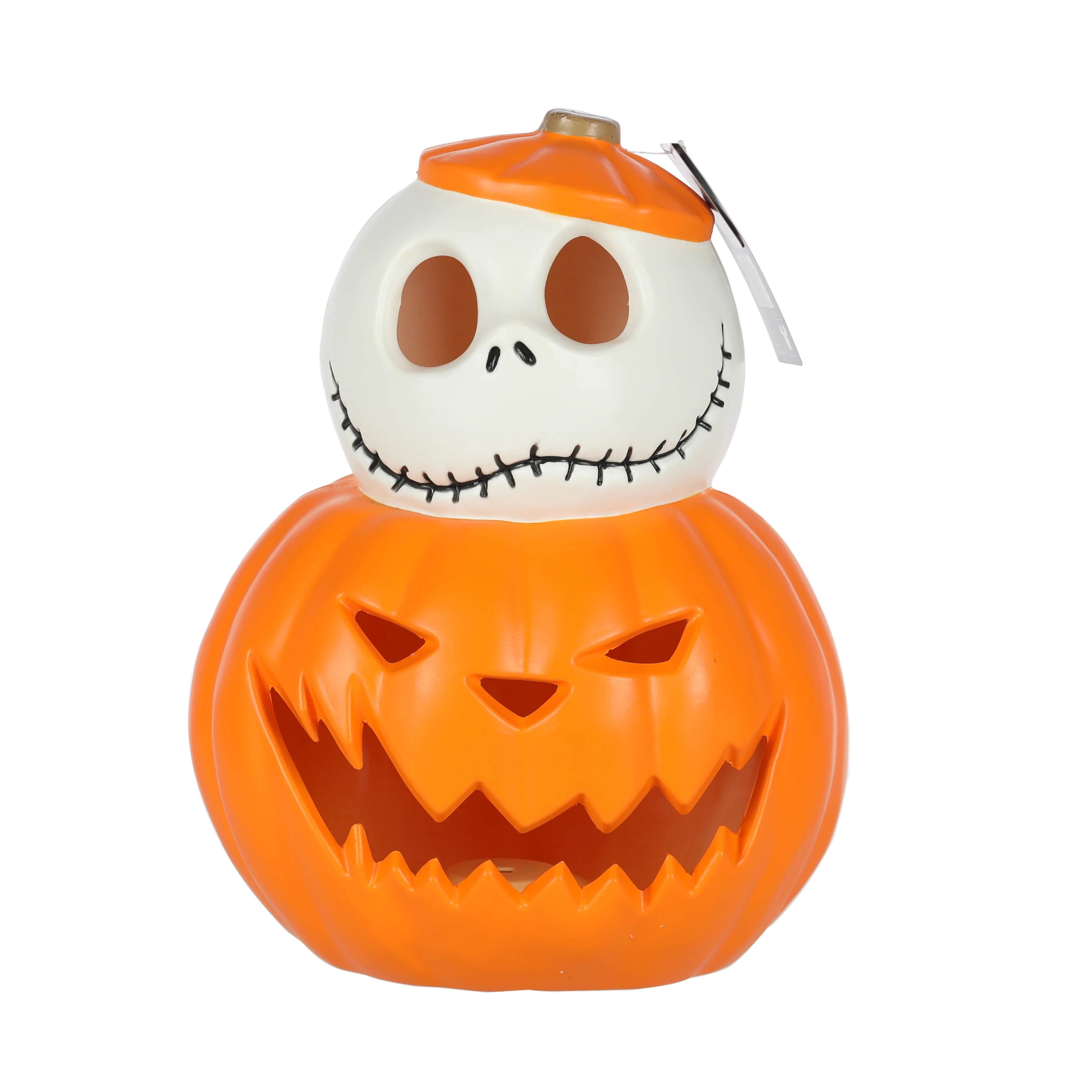 Halloween Orange & White Light-up Jack Skellington in Pumpkin Stack Decoration, 12 in, by Disney | Walmart (US)