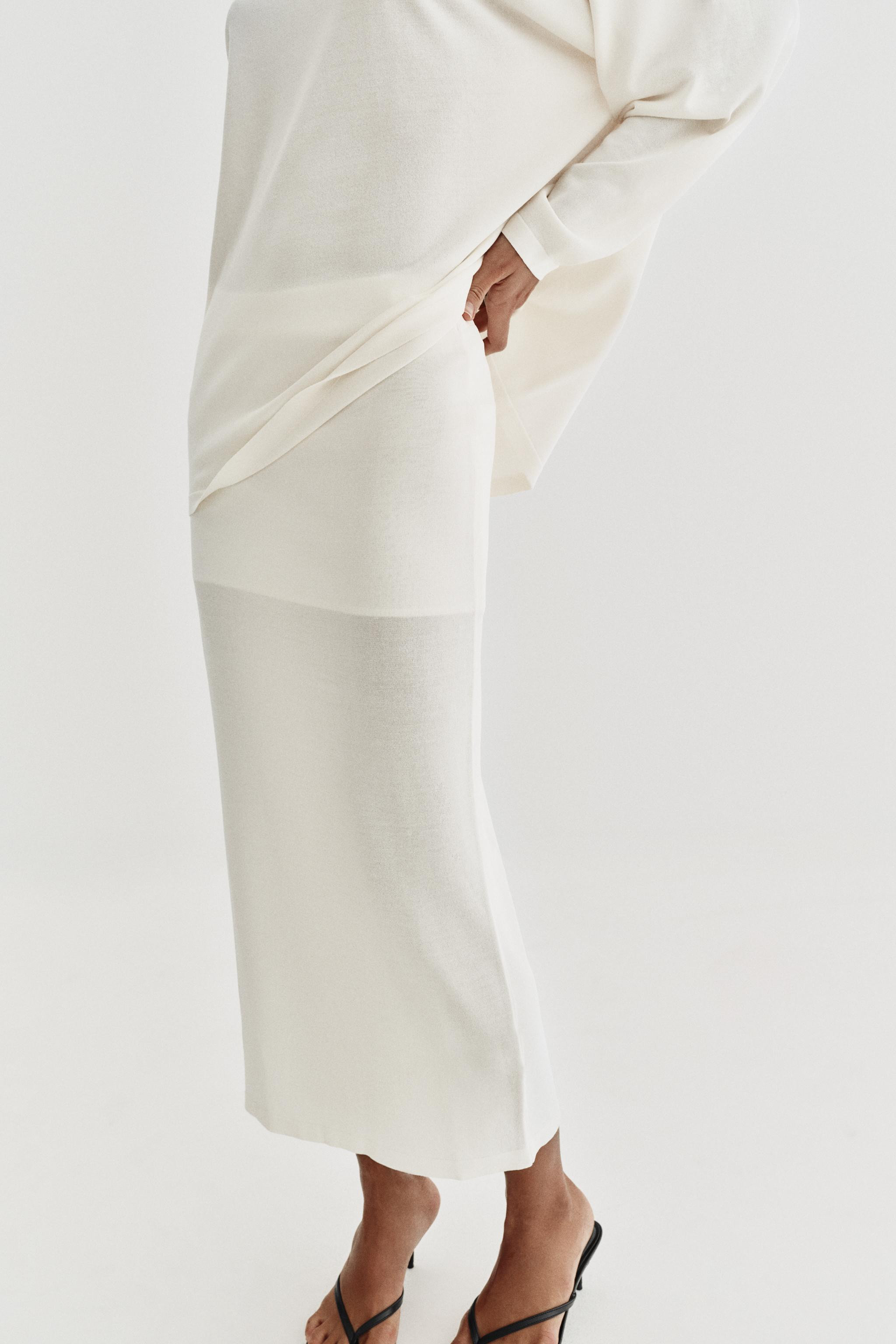 FINE KNIT MIDI SKIRT | Zara US