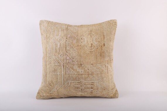 Decorative Turkish Kilim Pillow, 20x20 Kilim Pillow, Bohemian Kilim Pillow, Throw Pillow, Boho Pi... | Etsy (US)