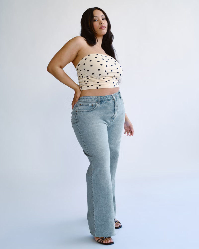 Curve Love High Rise 90s Relaxed Jean | Abercrombie & Fitch (US)