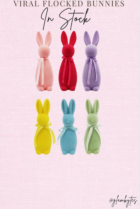 Viral flocked bunnies 

#LTKSeasonal #LTKhome