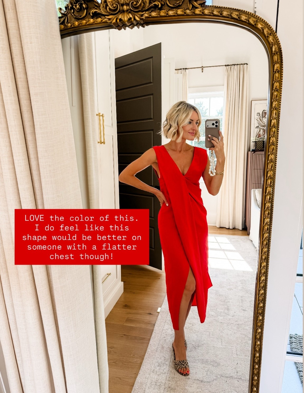 This red dress is stunning! I love the color! I do think this dress would be better on someone if you have a flatter chest! Wearing XS!

Loverly Grey, wedding guest dress, red dress, fall event dress, cocktail dress, Zara

#LTKSeasonal #LTKWedding