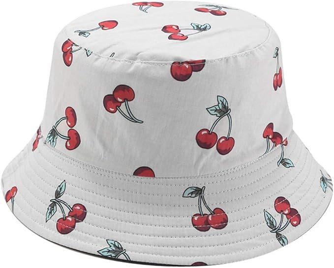 Joylife Fruit Print Bucket Hat Banana Pattern Fisherman Hats Summer Reversible Packable Cap | Amazon (US)