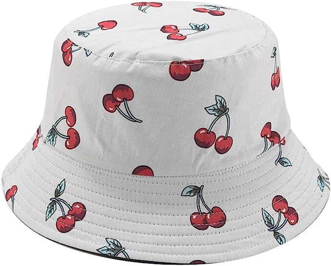 Joylife Fruit Print Bucket Hat Banana Pattern Fisherman Hats Summer Reversible Packable Cap | Amazon (US)