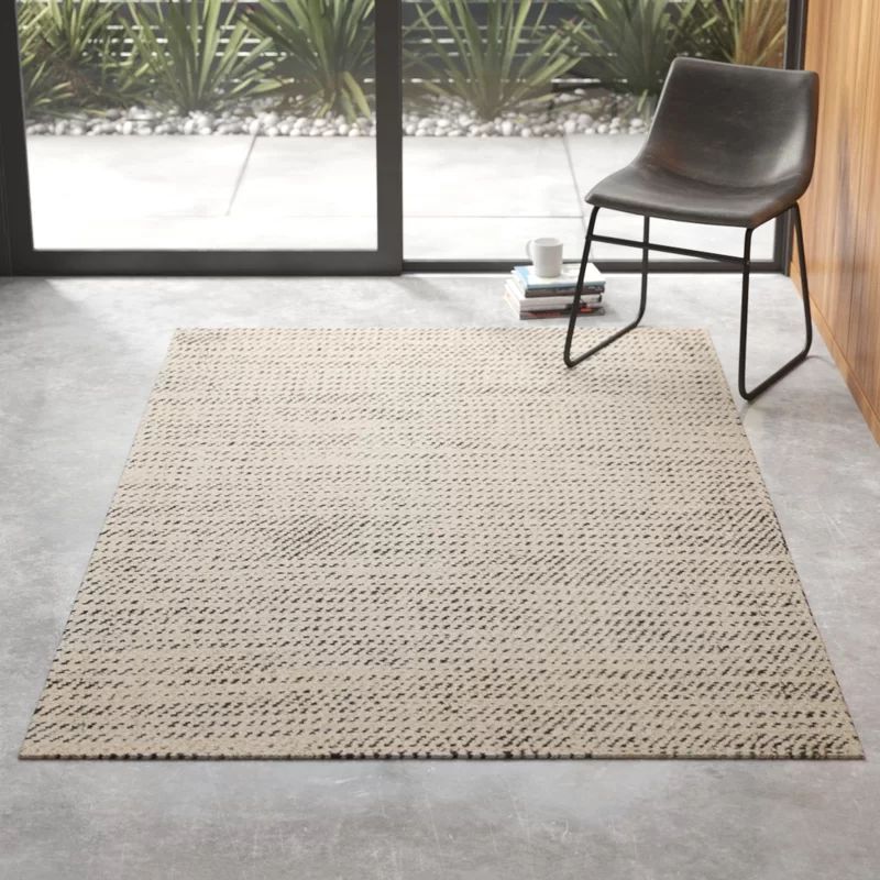 Lundgren Handwoven Flatweave White Area Rug | Wayfair North America