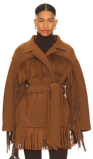 Fringe Jacket in Mocha | Revolve Clothing (Global)