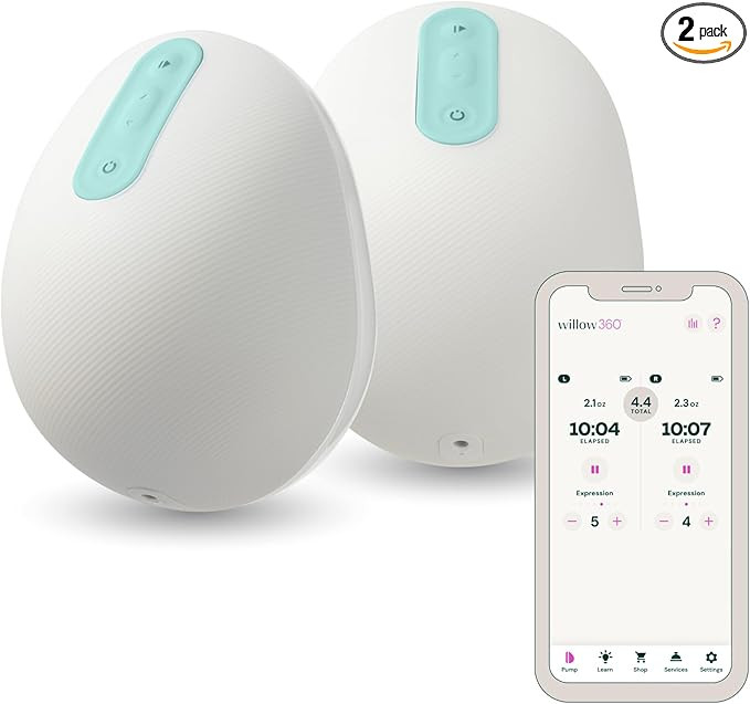 Willow 360 - Wearable Breastfeeding Pump - Hands Free Breast Pump - The only Leak-Proof Wearable ... | Amazon (US)