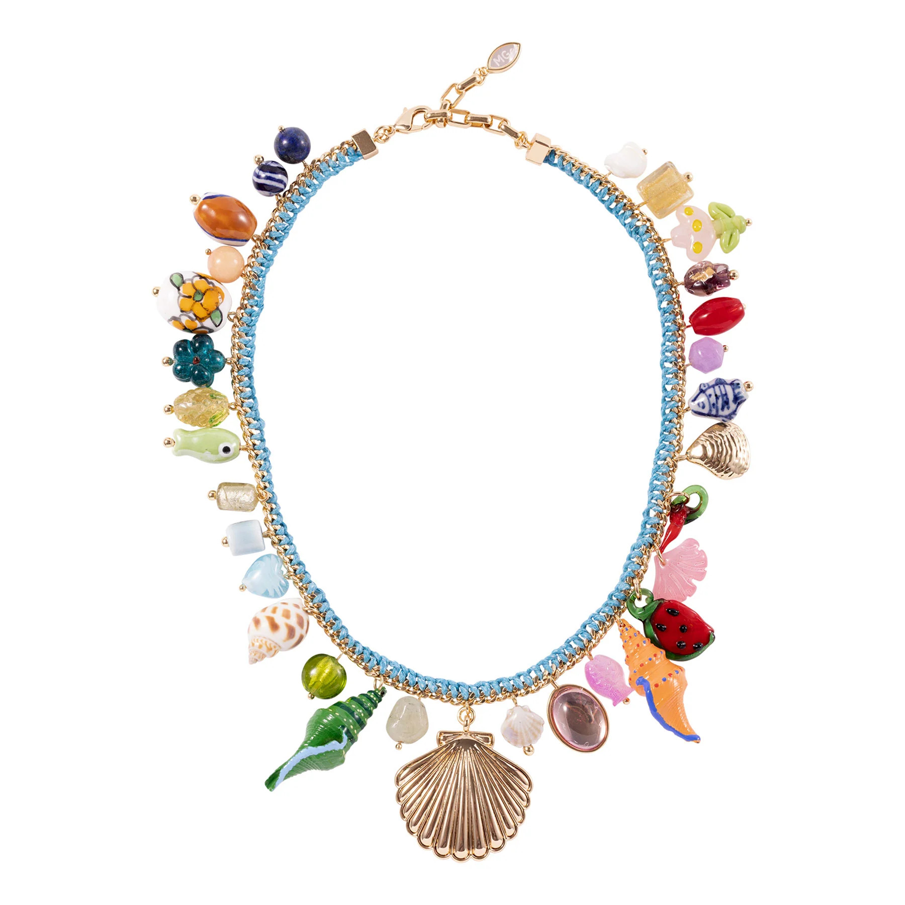 Gabriella Necklace | Colorful Statement Shell Necklace | Mignonne Gavigan