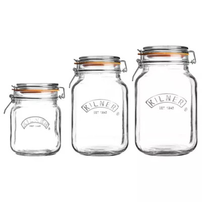 Kilner Square Clip Top Jars, Set of 3 | Tractor Supply