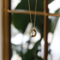 18K Gold Circle Pendant Necklace For Women, Sterling Silver Necklace, Minimalist, Forever Love Handmade Infinity Gift, Graduation, Wedding | Etsy (CAD)