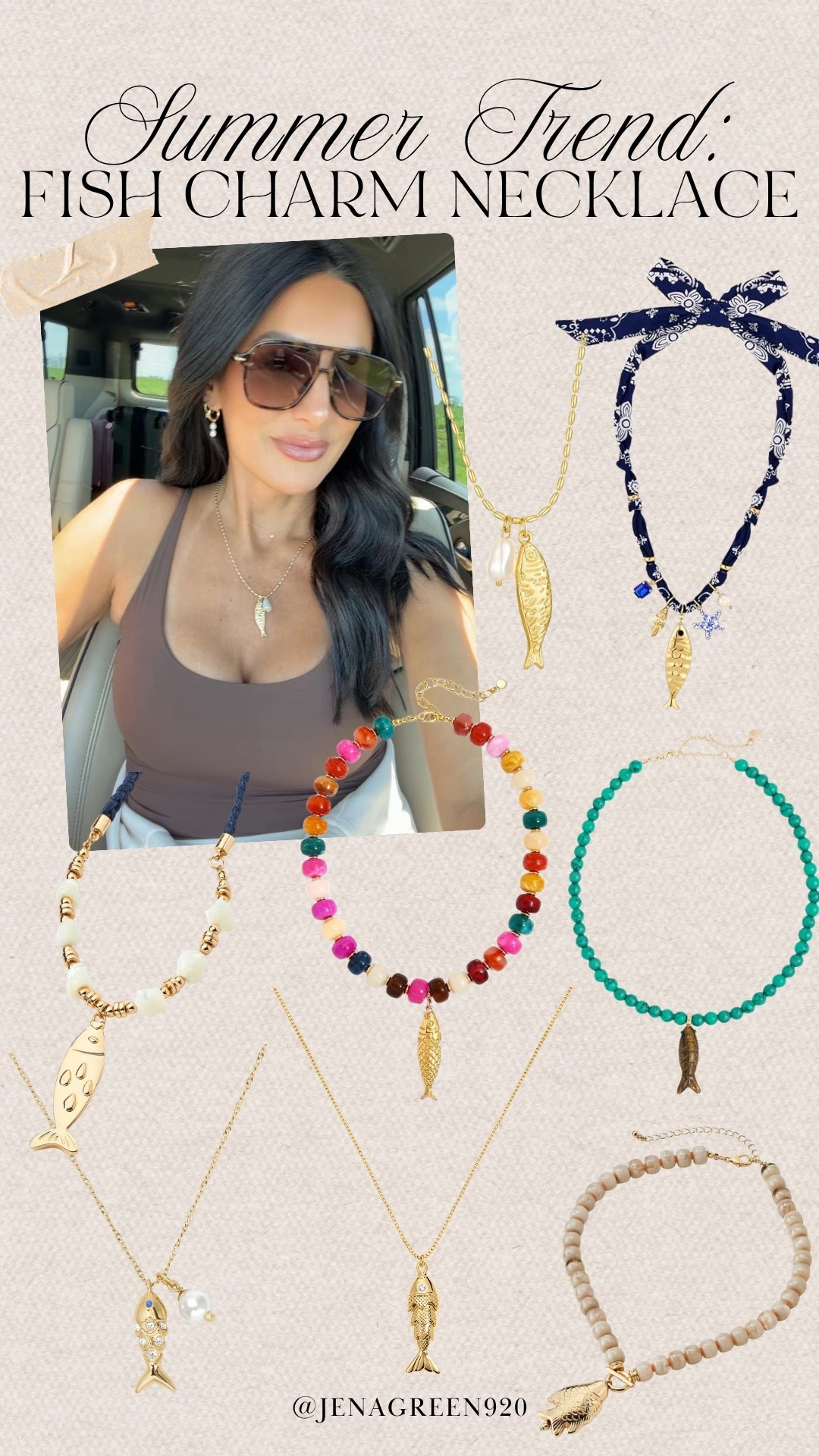 Summer Trendy Necklace | Beaded Necklace | Fish Charm Necklace

#LTKootd #LTKSeasonal