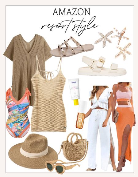 Amazon resort style! 

#amazonfinds

Amazon finds. Amazon fashion. Amazon resortwear. Neutral resort style. Affordable vacation look. Mom approved swimsuit. Vacation outfit  

#LTKstyletip #LTKfindsunder100 #LTKswim