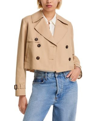 Cropped Twill Trench Coat | Bloomingdale's (US)