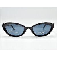 90S Vintage Sunglasses Dior Black Cat Eye Classy Libellule | Etsy (US)