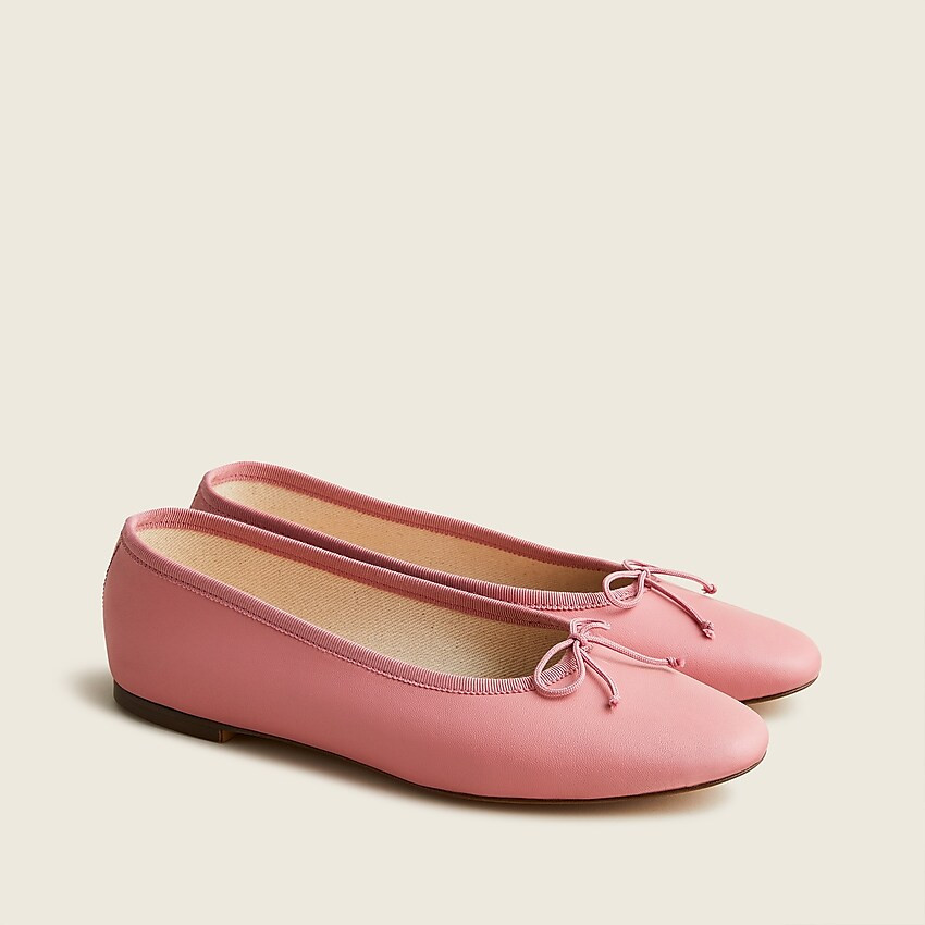 Zoe ballet flats in leather | J. Crew US