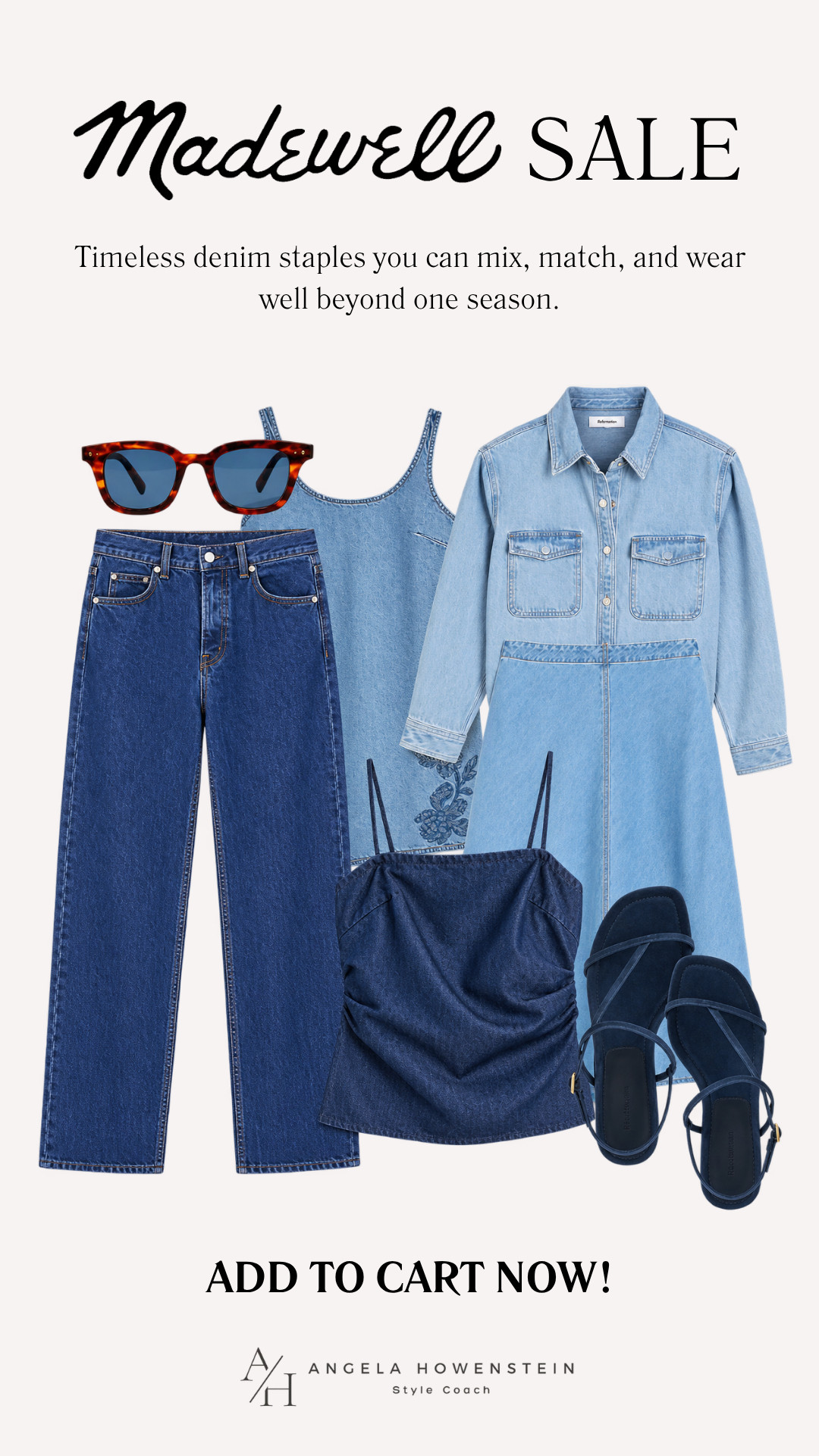 If you're shopping the Madewell Sale, these are the pieces I'd add to cart first. From perfectly fitting jeans to an easy denim dress, shorts, and a versatile halter top, these are timeless staples you'll wear now and well into fall.

👩‍💻 LTK PRO TIPS
❤️ Heart = Support my posts ;-)
🔖 Save = Get sale & restock alerts for the things you love!
📋 Lists = Keep favorites organized (List ideas: Christmas, Birthdays, and Vacations!)
📲 Share = Send lists and products to a friend (or your daughters like me).
💬 Comment = Ask me anything, and I'll answer. ;-) 

 #LTKxMadewell #LTKOver40 #LTKSaleAlert