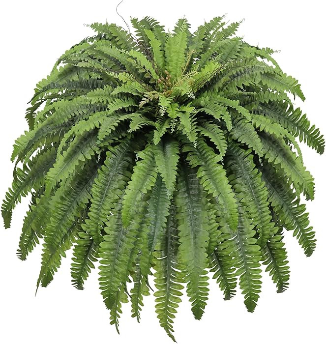 50" Fake Ferns Artificial Plants Large, 98 Fronds Artificial Ferns for Outdoors and Indoors, Suit... | Amazon (US)