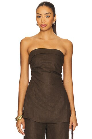 FAITHFULL THE BRAND Boe Tunic Top in Forest from Revolve.com | Revolve Clothing (Global)