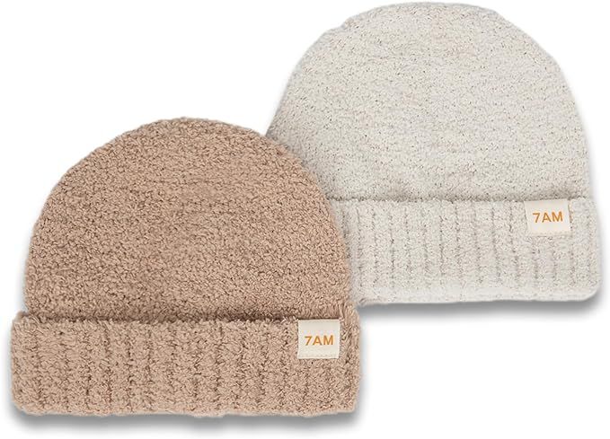 7AM Enfant Baby Beanie Set - Unisex Kids Warm Winter Hat, Ultra Soft Fuzzy Material, Comfortable ... | Amazon (US)